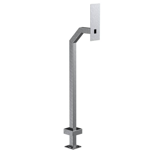 48" Stainless Steel Gooseneck Pedestal for Swiftlane Swiftreader X (Brushed Stainless) 