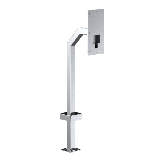 42" Stainless Gooseneck Pedestal - 1VALET 10" Intercom. - 22PE1-VALE-01-304