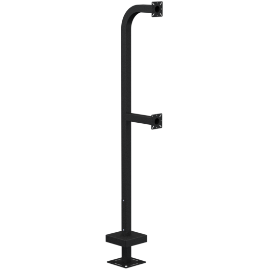 72" Dual height Steel Pedestal - Single Channel - 22PE2-EBMU-01-CRS
