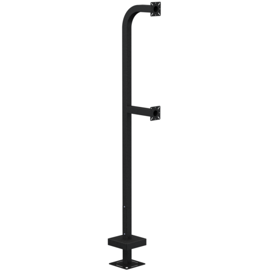 78" Dual height Steel Pedestal - Single Channel - 22PE2-EBMU-02-CRS