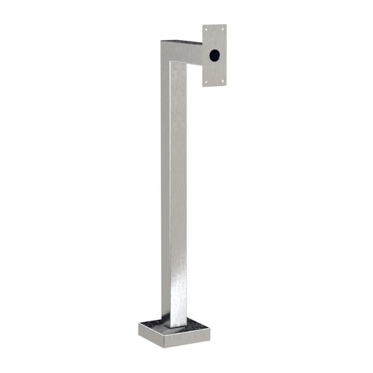 45" Pedestal, Typ Neck, 304 Stainless Steel, Brushed #4, 2101V