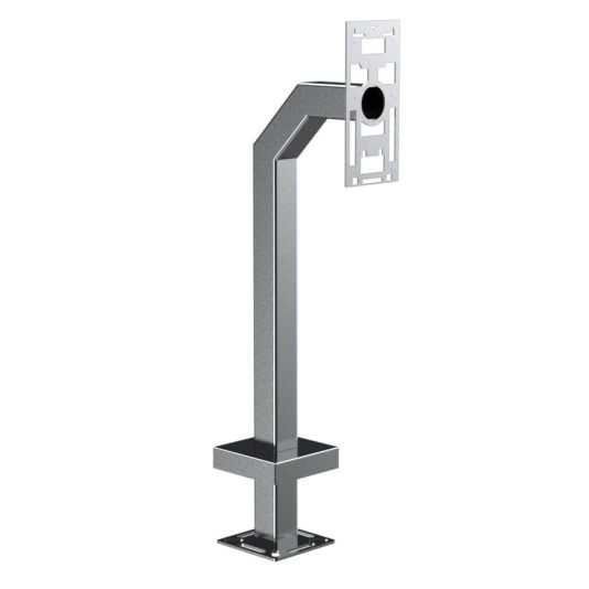 42" Stainless Steel Gooseneck Pedestal for 2N IP Style (Brushed Stainless)