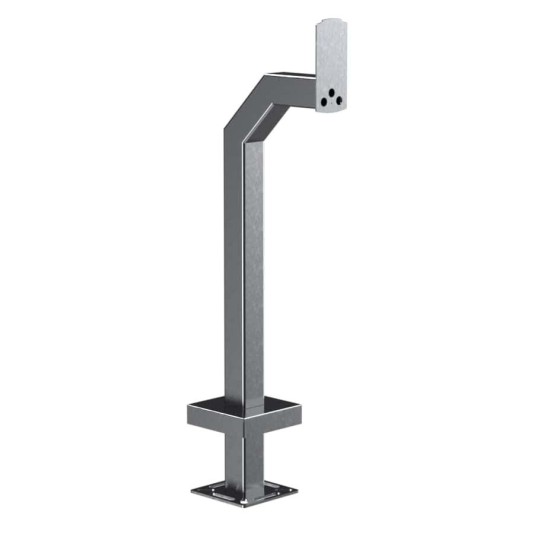 42" Stainless Steel Gooseneck Pedestal for 2N IP Base (Brushed Stainless) 