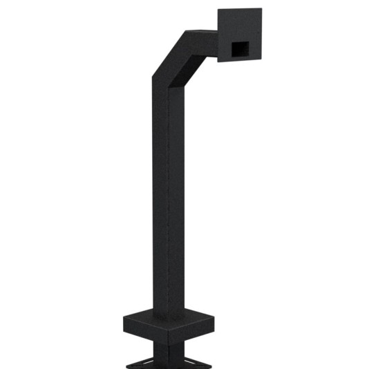 42" Steel Gooseneck Pedestal for 2N IP Indoor Touch 2.0 (Powder-Coated Black)  