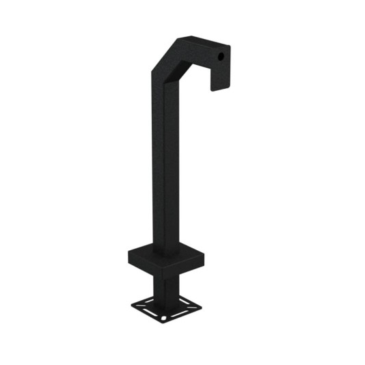 42" Steel Gooseneck Pedestal for 2N IP Access Unit M (Powder-Coated Black)  