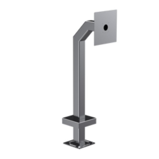 42" Stainless Steel Gooseneck Pedestal for Farpointe P-900 HA (Brushed Stainless) - 33PE1-FARP-01-304