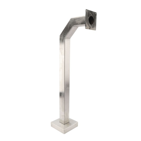 42" Stainless Steel Architectural Gooseneck Pedestal (Pad Mount) 42-3-12-SS