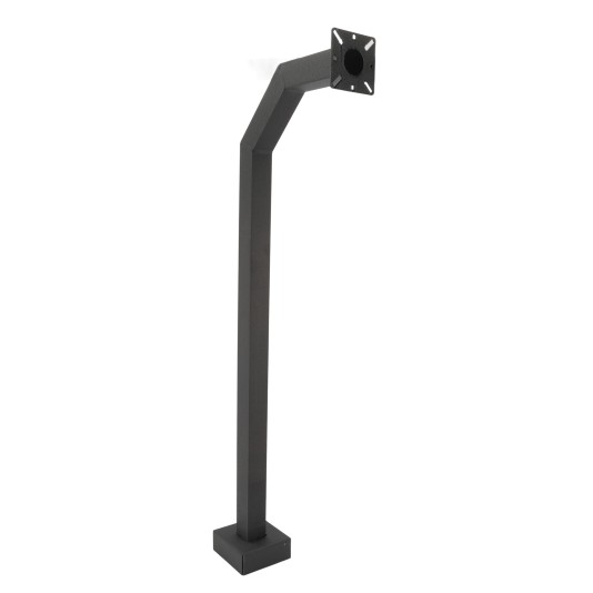 42" Black Aluminum Architectural Gooseneck Pedestal (Pad Mount) 42-9C-ALUM-BLK