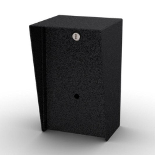 6" x 10" Steel Portrait Housing for AWID MM-6800 Proximity Card Reader (Powder-Coated Black) - 610HOU-AWID-01-CRS