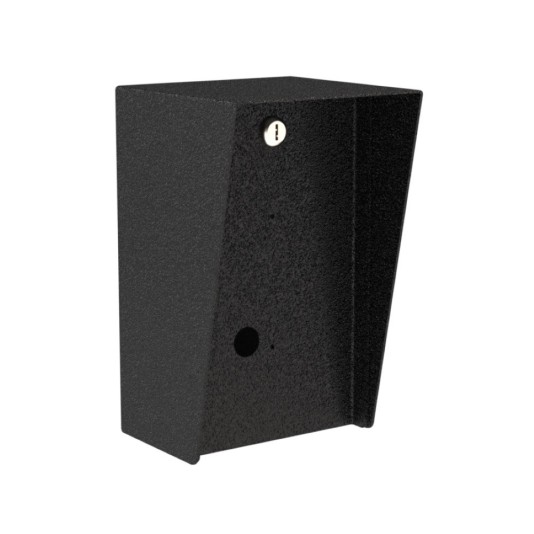 6" x 10" Steel Portrait Housing for Viking HD-1 Handset Interface Touch Tone Dialer (Powder-Coated Black) - 610HOU-VIKI-02-CRS