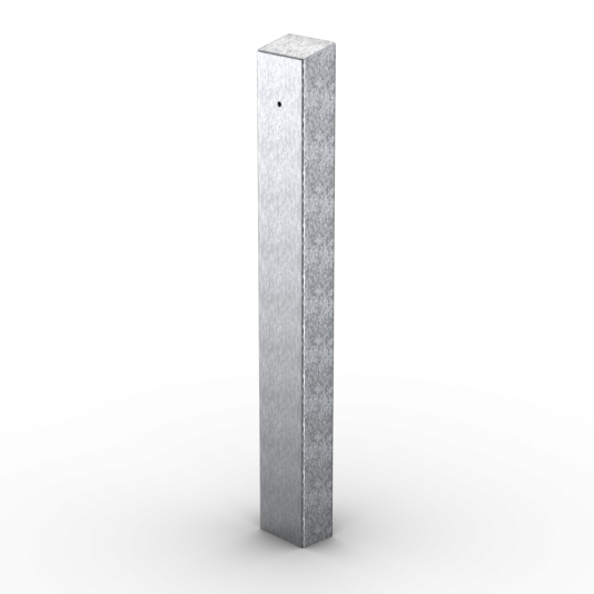 47" Stainless Steel Tapered Top Rounded Corner Rectangular Pedestal Tower for AWID MM-6800 Proximity Card Reader (Brushed Stainless) - 64TOW-AWID-02-304 (Default)