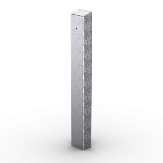 47" Stainless Steel Tapered Top Rounded Corner Rectangular Pedestal Tower for AWID SR-3600 Proximity Card Reader (Brushed Stainless) - 64TOW-AWID-03-304 (Default)
