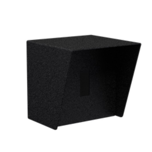 6" x 6" Steel Square Housing for Paxton 010-296-US (Powder-Coated Black) - 66HOU-PAXT-03-CRS