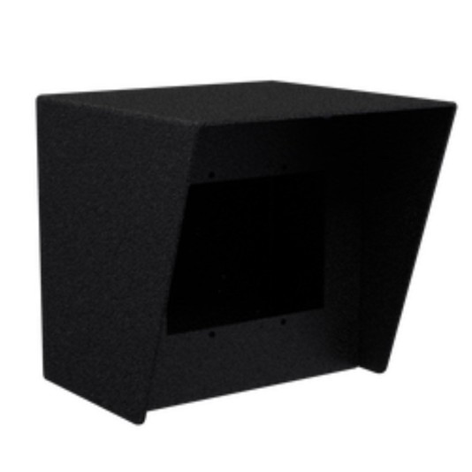 6" x 6" Steel Housing for Zenitel MIS-1, TMIV-1+ Intercoms (Powder-Coated Black) - 66HOU-ZENI-01-CRS