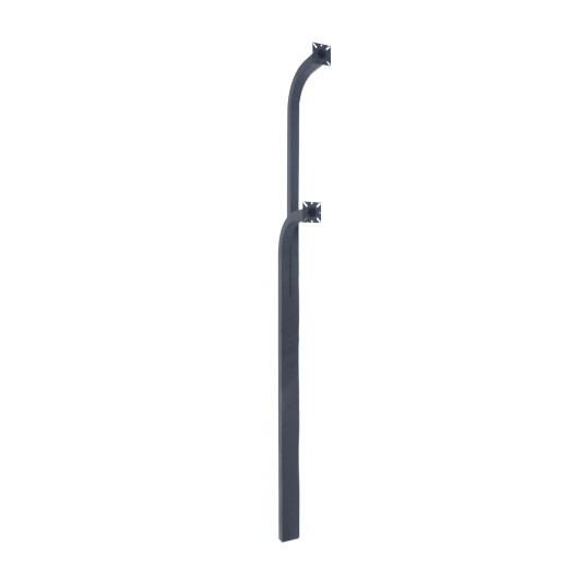 72" Dual Headed, In-Ground, Pedestal (Semi-Truck)