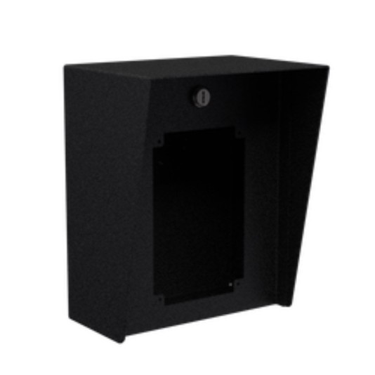 8" x 10" Steel Housing for Zenitel TCI Series Intercoms (Powder-Coated Black) - 810HOU-ZENI-01-CRS