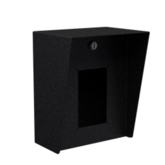 8" x 10" Steel Housing for Zenitel EAPIR-8, EBMDR-8 ECPIR-3P, ECPIR-P (Powder-Coated Black) - 810HOU-ZENI-02-CRS