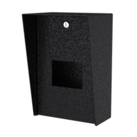 8" x 12" Steel Square Housing for VOIP Emergency Phone (Powder-Coated Black) - 812HOU-VIKI-01-CRS