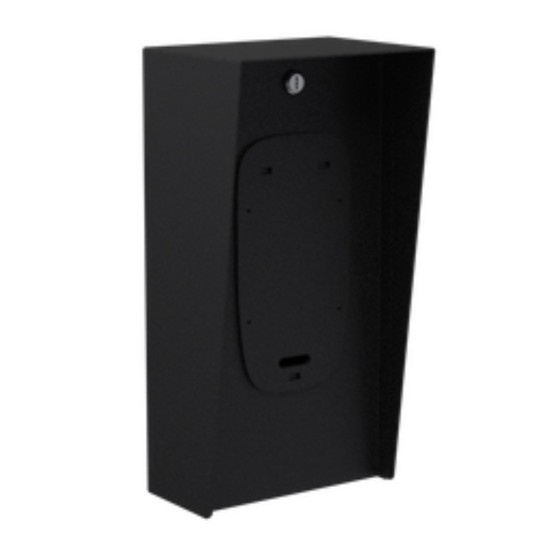8" x 16" Steel Portrait Housing for ButterflyMX 8" Surface Video Intercom (Powder-Coated Black) -816HOU-BUT-01-CRS
