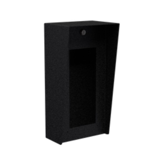 8" x 16" Steel Housing for Zenitel TFIX, TFIE, EAPII, EAPFX Intercoms (Powder-Coated Black) - 816HOU-ZENI-01-CRS