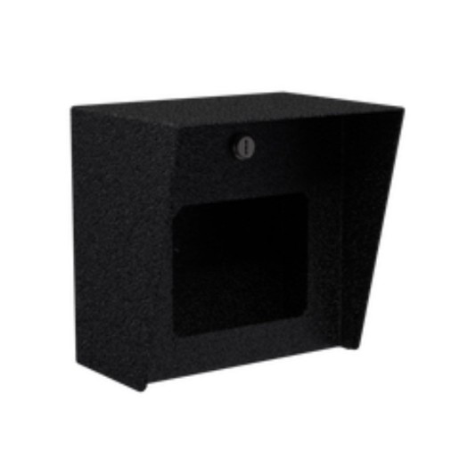 8" x 8" Steel Square Housing for Viking Apartment Entry Phone (Powder-Coated Black) - 88HOU-VIKI-03-CRS