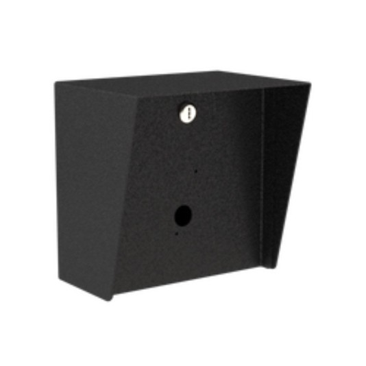 8" x 8" Steel Square Housing for Viking Compact 125KHZ Proximity Reader (Powder-Coated Black) - 88HOU-VIKI-04-CRS