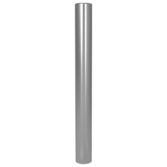 47" ADA Compliant Stainless Steel Flat Top Rounded Heavy Duty Tower Style Pedestal (In-Ground) ADA-SS-BOL-48x5RxF