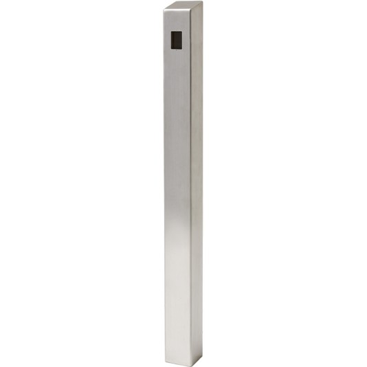 47" ADA Compliant Stainless Steel Square Heavy Duty Tower Style Pedestal (In-Ground) ADA-SS-TWR-47x4x4