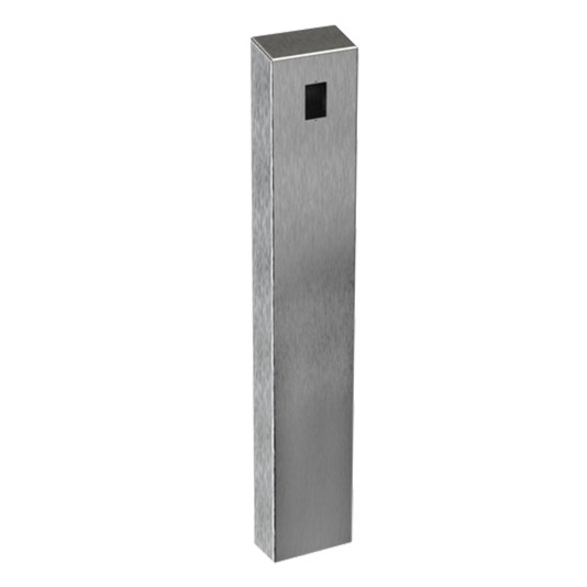 47" x 4" x 8" Stainless Architectural Bollard (8" Face)