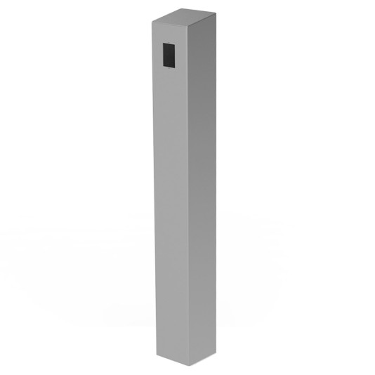 47" ADA Compliant Stainless Steel Square Heavy Duty Tower Style Pedestal (In-Ground) ADA-SS-TWR-47x6x6