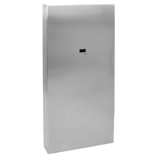 54" ADA Compliant Stainless Steel Square Heavy Duty Tower Style Pedestal (In-Ground) for ButterflyMX 21" Surface Mount MX-SS-21S