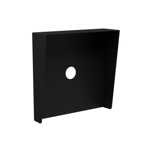 Square Black Steel Hood (12" W x 12" H x 3" D) HOOD-CS-12x12 (Hood)