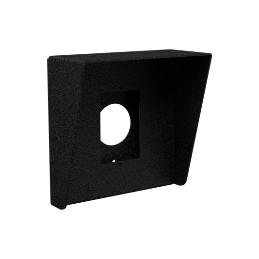 6" x 6" Steel Rain Guard Hood for Access Control Devices (Powder-Coated Black) - J-HOOD-CS-6X6