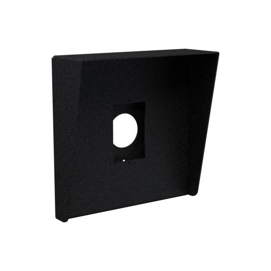 8" x 8" Steel Rain Guard Hood for Access Control Devices (Powder-Coated Black) - J-HOOD-CS-8X8