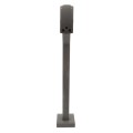 48" Steel Gooseneck Pedestal for 2N IP force and Safety (Powder-Coated Black) - 22PE1-2N IP-01-CRS (Pedestal)