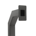 42" Steel Gooseneck Pedestal for Surface Mount RDRQR (Powder-Coated Black) - 33PE1-PDK-03-CRS