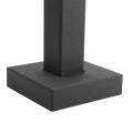 42" Steel Gooseneck Pedestal for Surface Mount RDRQR (Powder-Coated Black) - 33PE1-PDK-03-CRS