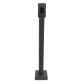 42" Steel Gooseneck Pedestal for Surface Mount RDRQR (Powder-Coated Black) - 33PE1-PDK-03-CRS