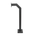 42" Steel Gooseneck Pedestal for Surface Mount RDRQR (Powder-Coated Black) - 33PE1-PDK-03-CRS