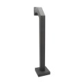 42" Steel Gooseneck Pedestal for Surface Mount RDRQR (Powder-Coated Black) - 33PE1-PDK-03-CRS