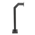 42" Steel Gooseneck Pedestal for Surface Mount RDRQR (Powder-Coated Black) - 33PE1-PDK-03-CRS
