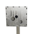 45" Stainless Steel Architectural Gooseneck Pedestal (Pad Mount) for MVI KeyCom© BOLT 33PED-MVI-001-304
