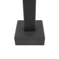 36" Black Steel Gooseneck Pedestal (Pad Mount) 36-9C