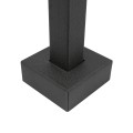 36" Black Steel Gooseneck Pedestal (Pad Mount) 36-9C