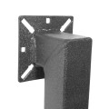 42" Black Steel Low Profile Pedestal (Pad Mount) 42-2LP
