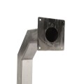42" Stainless Steel Architectural Gooseneck Pedestal (Pad Mount) 42-3-12-SS