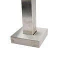 42" Stainless Steel Architectural Gooseneck Pedestal (Pad Mount) 42-3-12-SS