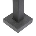 42" Black Square Gooseneck Pedestal (Pad Mount) 42-3-12