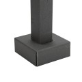 42" Black Aluminum Architectural Gooseneck Pedestal (Pad Mount) 42-9C-ALUM-BLK
