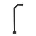 42" Black Aluminum Architectural Gooseneck Pedestal (Pad Mount) 42-9C-ALUM-BLK